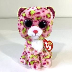 Ty Beanie Boos Lainey Leopard 6” Plush Stuffed Animal Glitter Eyes 2021 New NWT